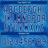 Custom Light Blue Royal-White 3D Pattern Design Authentic Baseball Jersey - Image 5