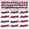 Custom White Red-Royal 3D Pattern Design Gradient Style Twinkle Star Authentic Baseball Jersey - Image 4