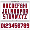 Custom White Red-Royal 3D Pattern Design Gradient Style Twinkle Star Authentic Baseball Jersey - Image 5
