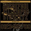 Custom Black Old Gold 3D Pattern Design Lightning Authentic Baseball Jersey - Image 5