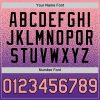 Custom Medium Pink Purple-Black Authentic Fade Fashion Baseball Jersey - Image 5