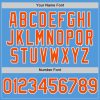 Custom Powder Blue Orange-White Performance Vapor Golf Polo Shirt - Image 5