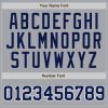 Custom Gray Navy Pinstripe Navy-White Authentic Baseball Jersey - Image 4
