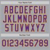 Custom Gray Purple Pinstripe Purple-Gold Authentic Baseball Jersey - Image 4