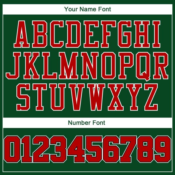 Custom Green Red-Black Authentic Baseball Jersey - Image 5