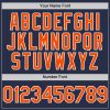 Custom Navy Orange-White Authentic Sleeveless Baseball Jersey - Image 4