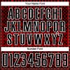 Custom Black Red-White Abstract Geometric Shapes Sublimation Soccer Uniform Jersey - Image 6