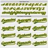 Custom White Green-Gold Two-Button Unisex Softball Jersey - Image 4