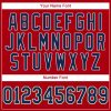 Custom Red Navy-Old Gold Baseball Jersey - Image 4