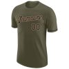 Custom Olive Black-Old Gold Performance Salute To Service T-Shirt - Image 5