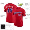 Custom Red Royal-White Performance T-Shirt - Image 2